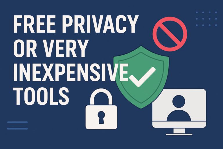 Free Privacy or Very Inexpensive Tools